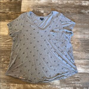 Gray Printed Women's Top